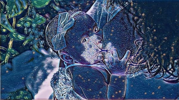 Midnight effect - deep moody blues