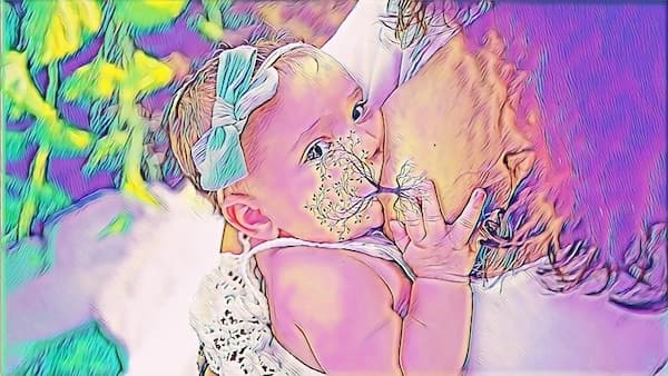 Rainbow effect example
